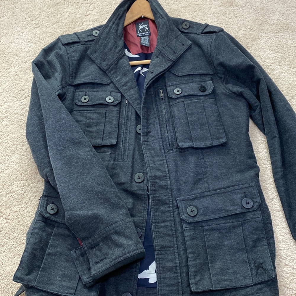 Kane & Unke 4 Pocket Coat Button Up Front - M